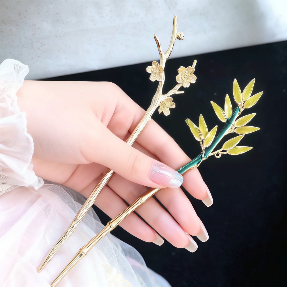 Women Knight Accessories - Emaille-Legierungs-Haarnadel für Frauen, chinesischer Hanfu-Haarschmuck, antike