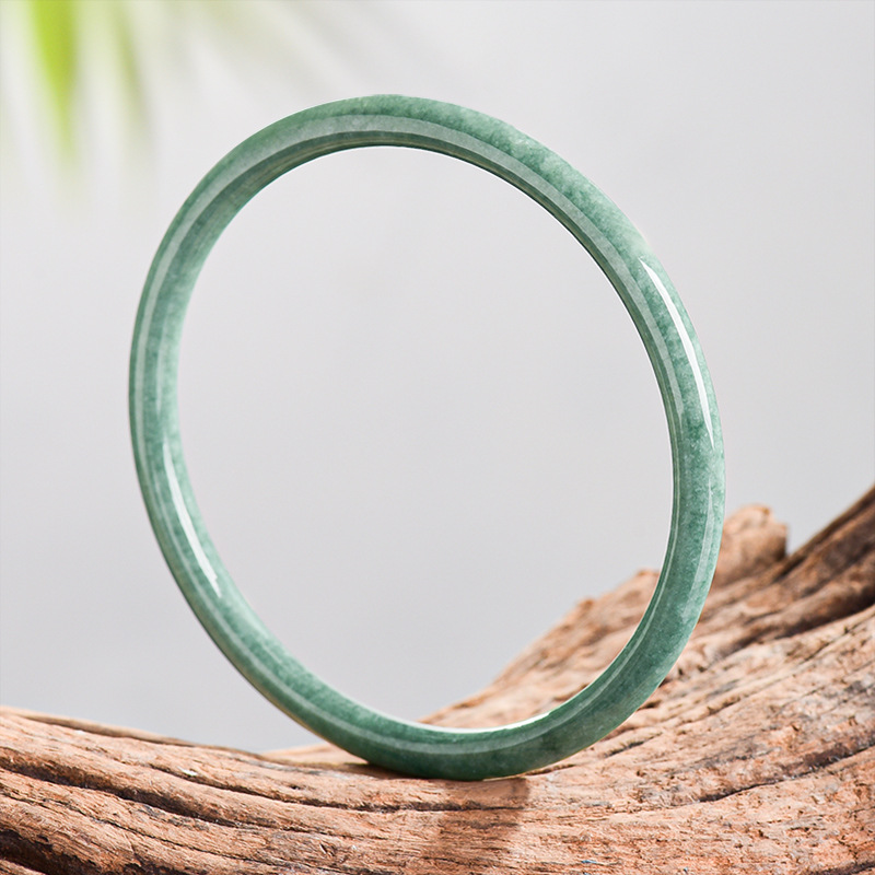 Women'S Vintage Accessories - Natürliches burmesisches Jadeit-Armband, echter Jade-Designer-Accessoire, geschnitzter