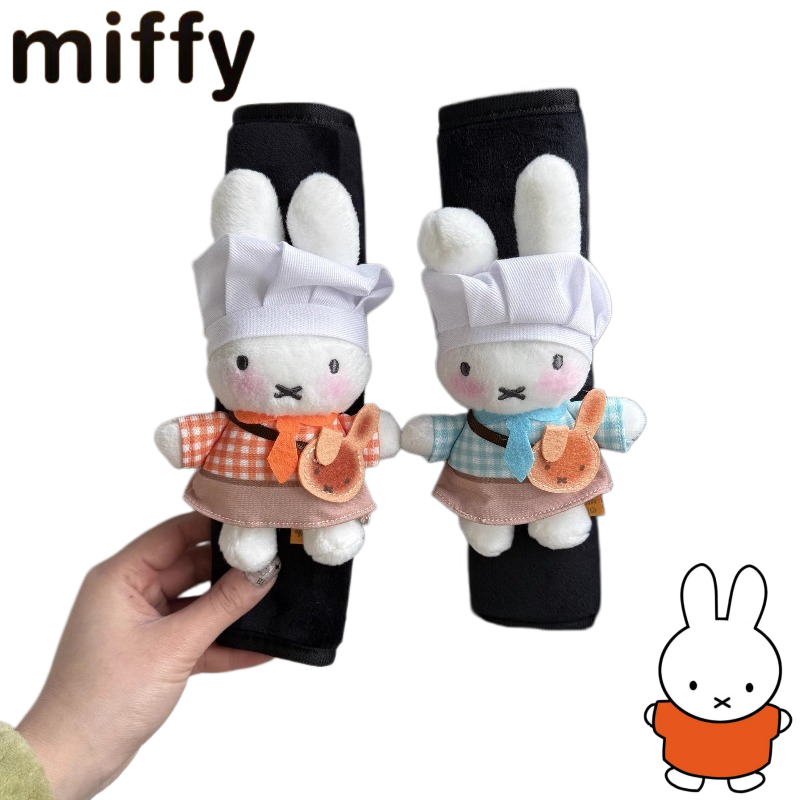 Women'S Accessories Flannels - Kreatives Miffy-Kaninchen Niedliches Cartoon-Muster Autosicherheitsgurt Modisches