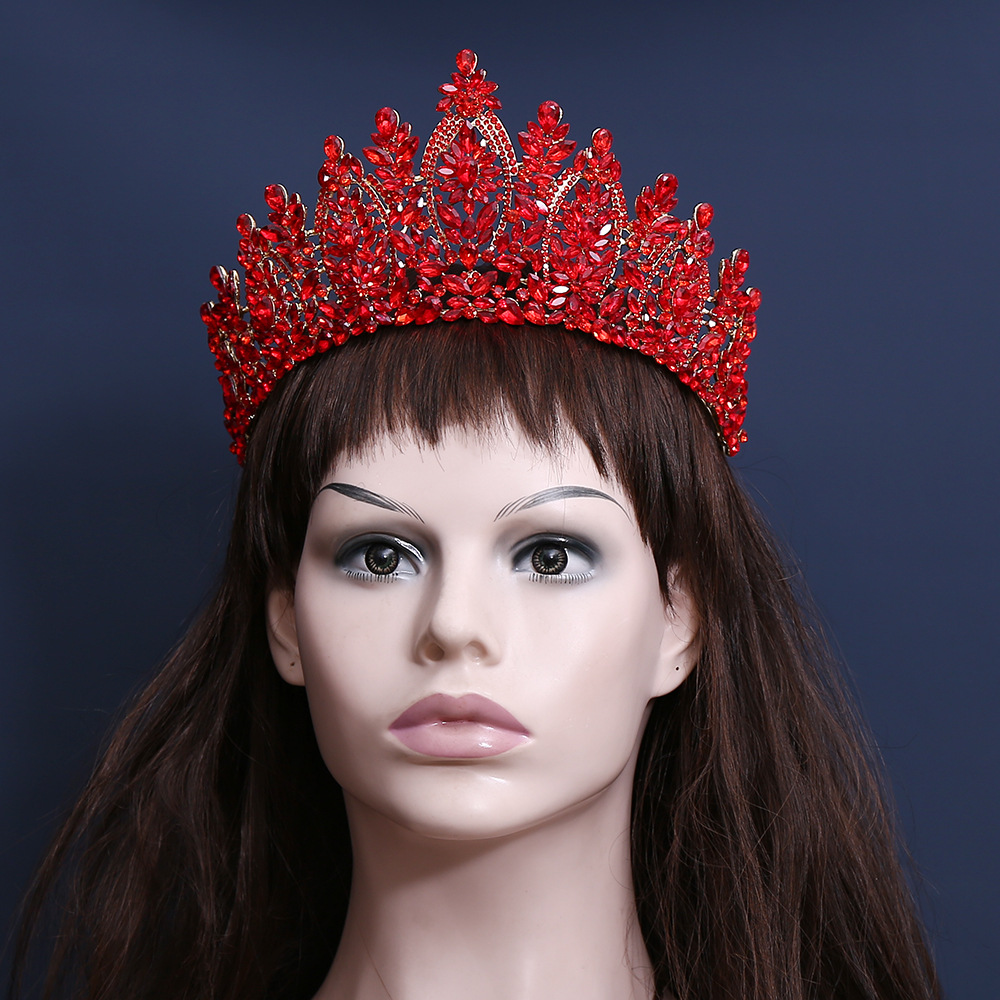 Women'S Hair Accessories Wedding - Barocke europäische und amerikanische Schönheitswettbewerbs-Brautkrone Tiara