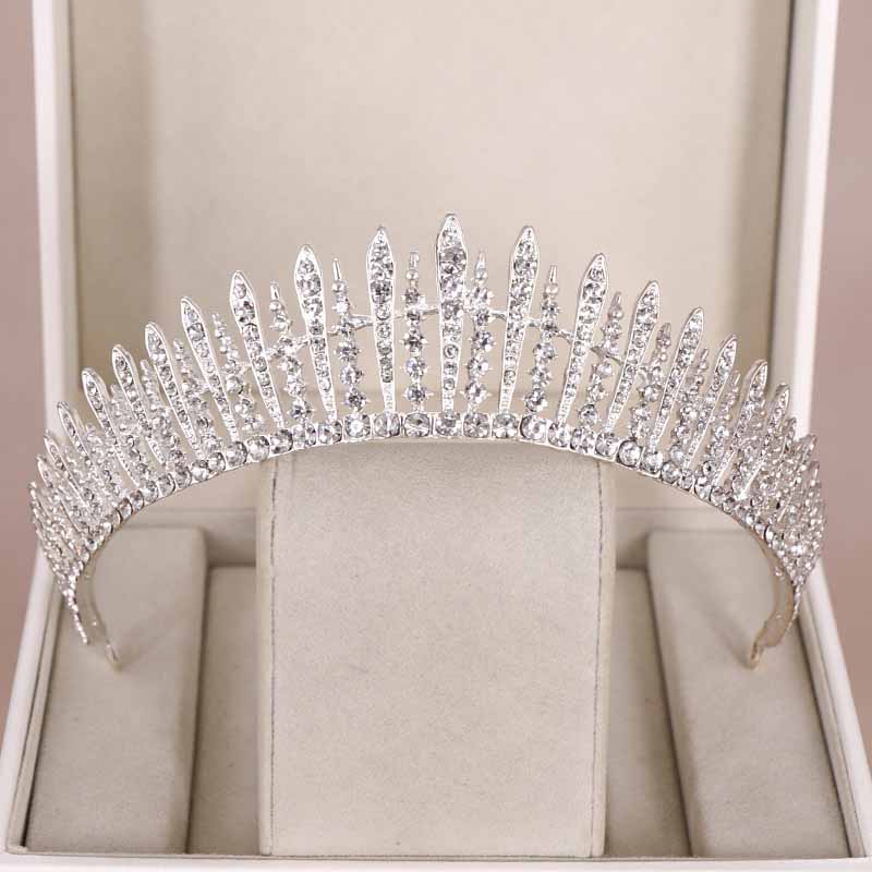 Women'S Hair Accessories Wedding - Brautkrone Eleganter Hochzeits-Haarschmuck Funkelnde Strass-Tiara Haarschmuck