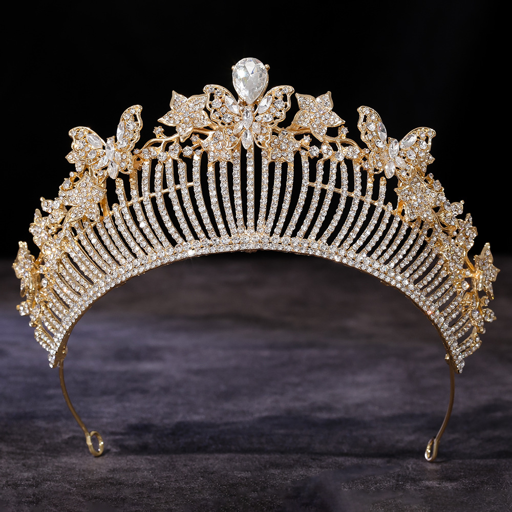 Legierungs-Lotus-Kronen-Haarsc – Women'S Hair Accessories Wedding Bewertung und Preis