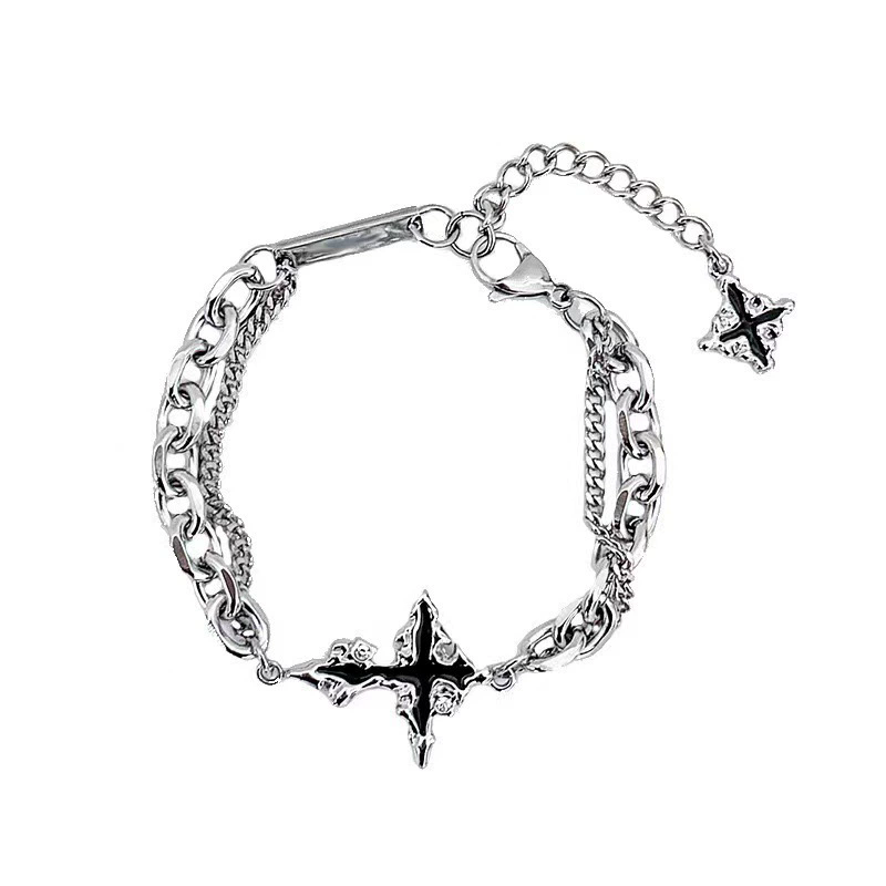Punk Schwarzes Kreuz Anhänger  – Women'S Emo Accessories Bewertung und Preis