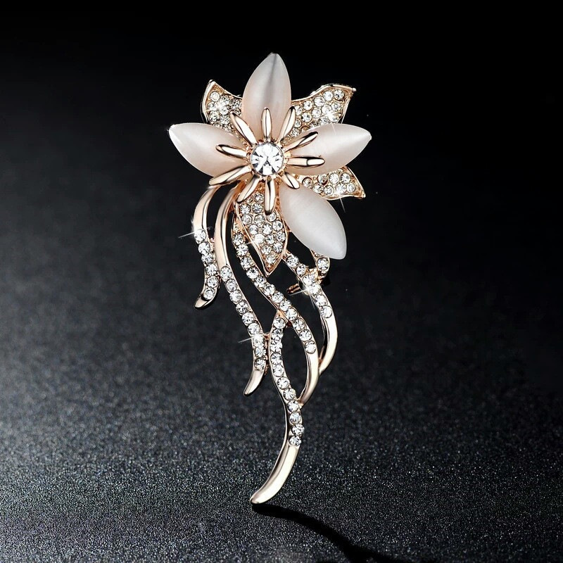 Vintage-Broschen mit Katzenaug – Women Accessories Bouquet Bewertung und Preis