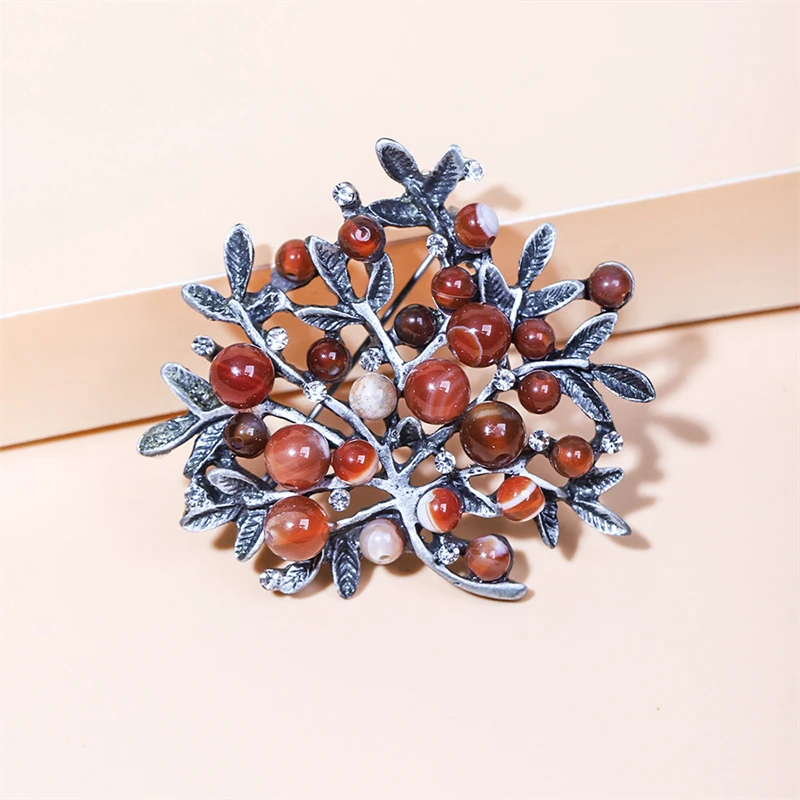Rote Strass bäume Brosche Natu – Women Accessories Bouquet Bewertung und Preis