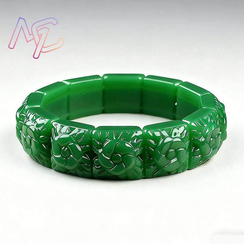 Echtes Jade-Blumen-Armband, Ar – Women'S Vintage Accessories Bewertung und Preis
