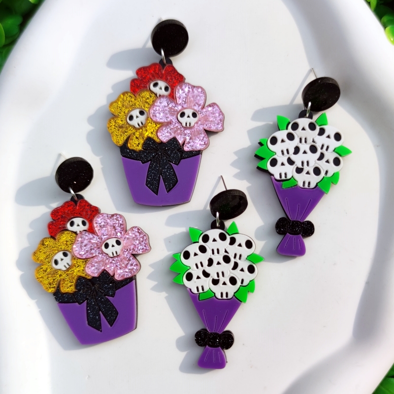KUGUYS Halloween-Ohrringe mit  – Women Accessories Bouquet Bewertung und Preis