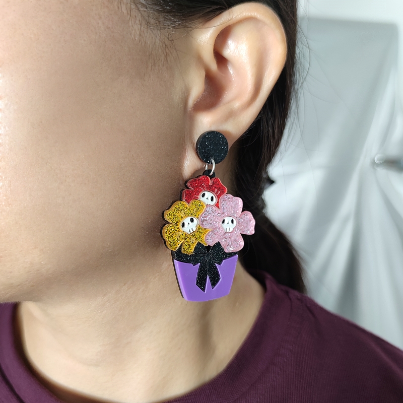 KUGUYS Halloween-Ohrringe mit  – Women Accessories Bouquet Bewertung und Preis