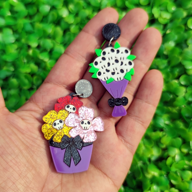 KUGUYS Halloween-Ohrringe mit  – Women Accessories Bouquet Bewertung und Preis