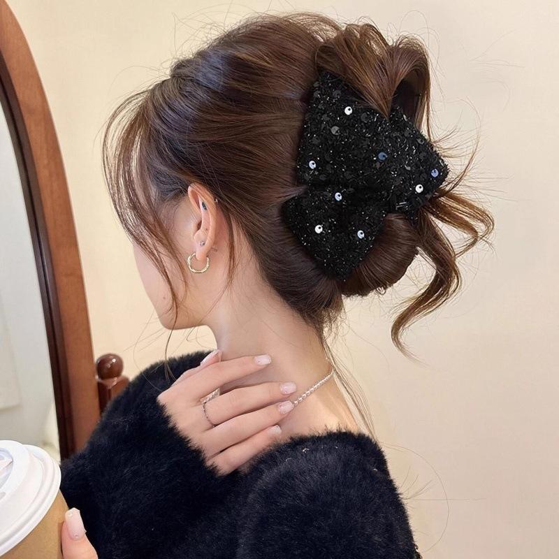 Pailletten-Schleifen-Haarklamm – Women'S Hair Accessories Wedding Bewertung und Preis