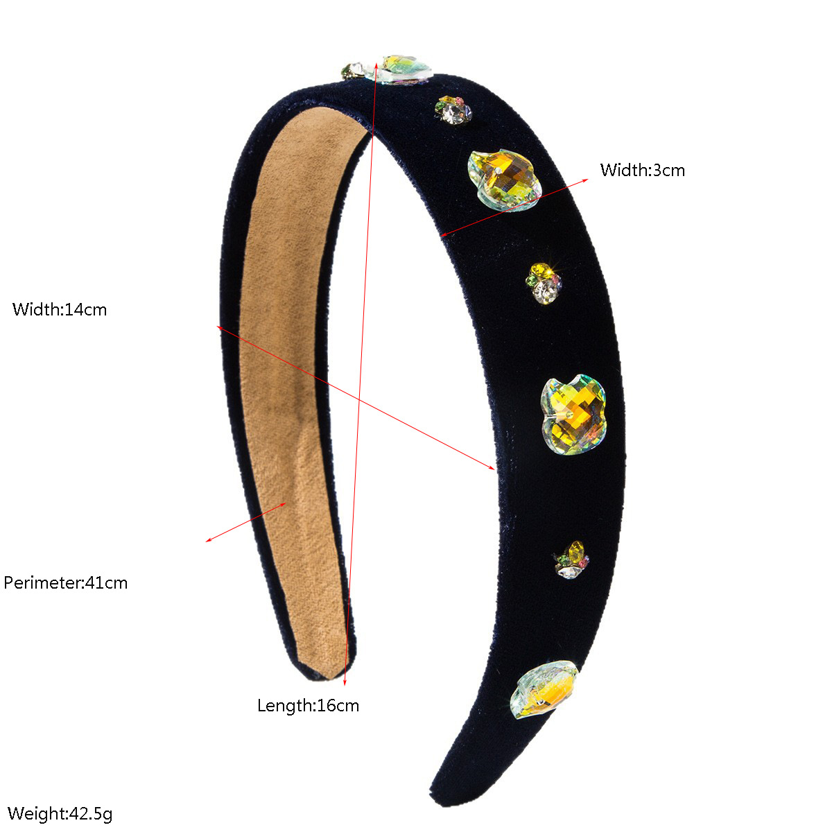Barockes Flanell-Stirnband mit – Women'S Accessories Flannels Bewertung und Preis