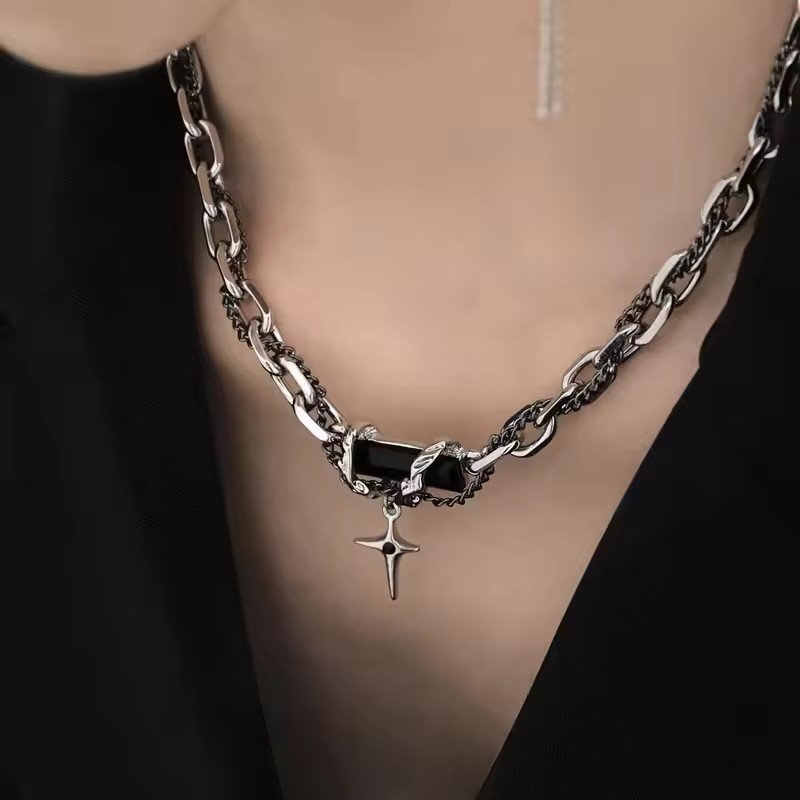 Gothic Schwarz Kreuz Stern Anh – Women'S Emo Accessories Bewertung und Preis